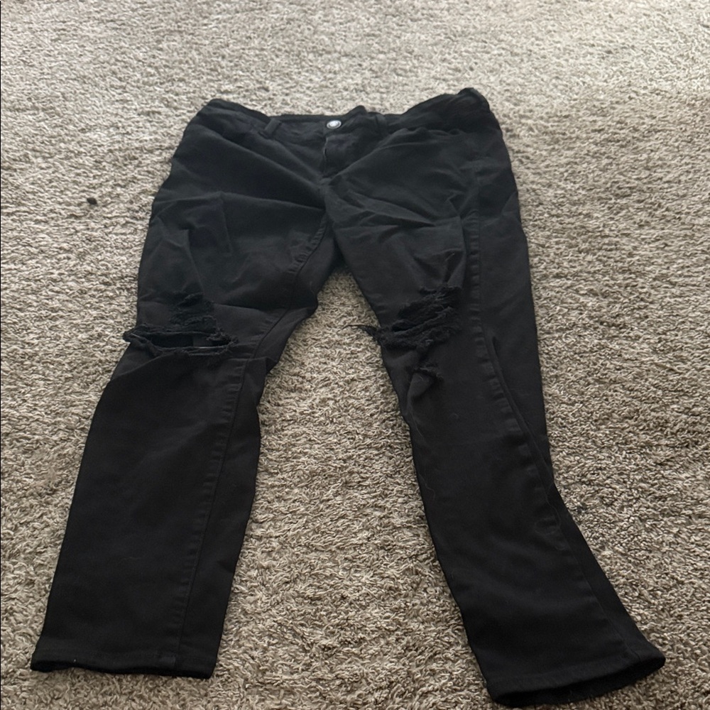 American Eagle Outfitters Black Straight Leg Jeans